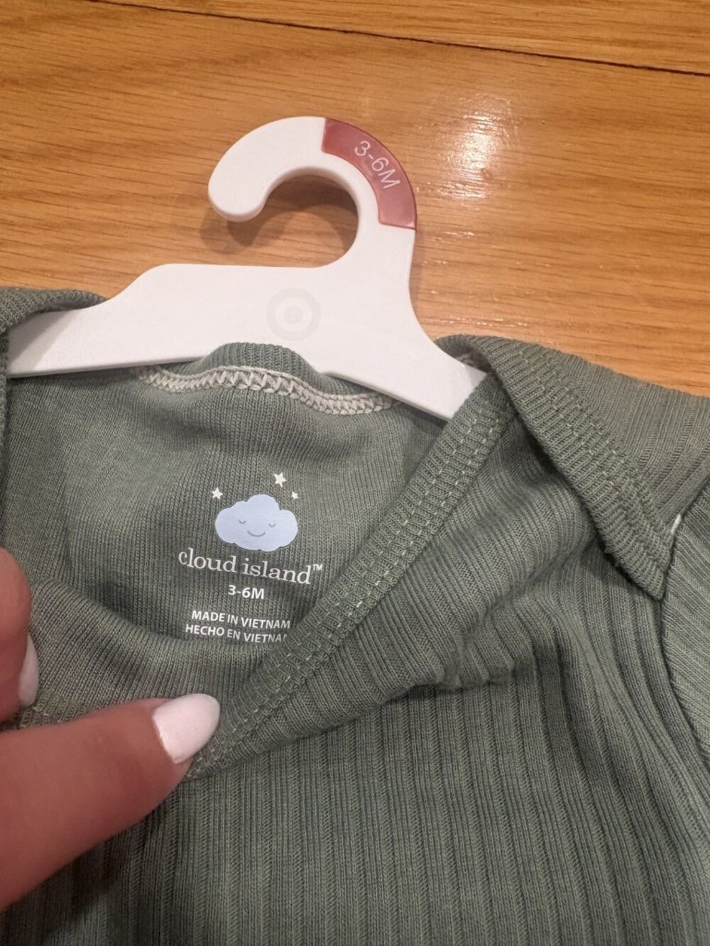 Cloud island Size 3-6 months Long Sleeve Bodysuit with Tree Print - Picture 2 of 2